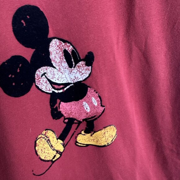 Disney Hong Kong Mickey Mouse Varsity T-Shirt Red Women’s Medium - Picture 4 of 8